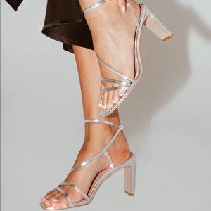 BILLINI SAMARA HEEL SILVER